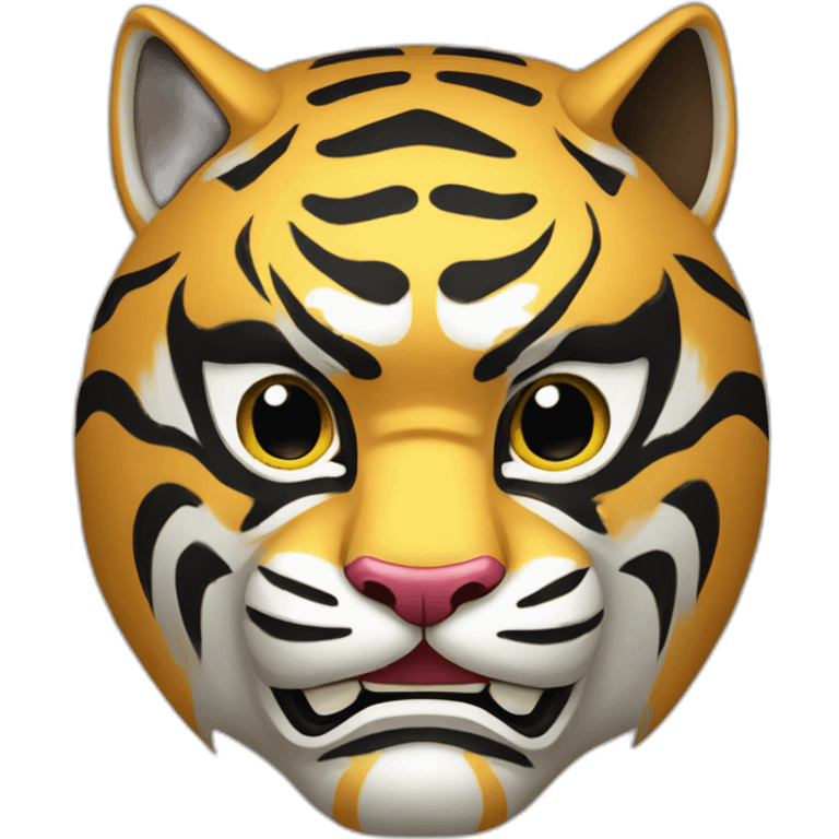 thunder tiger Japanese mask emoji