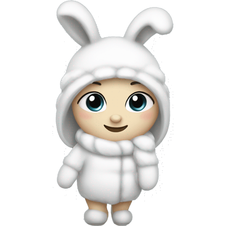 Snow bunny.  emoji