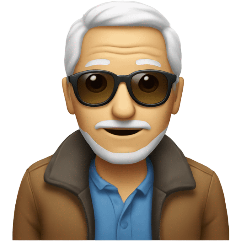 old man with sunglasses outdoors emoji