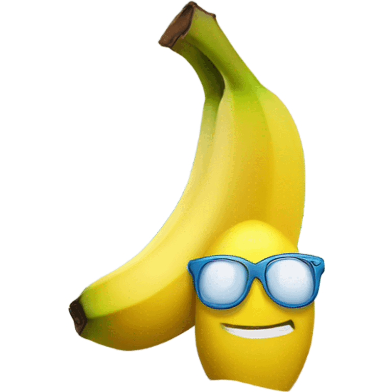 Banana at beach emoji