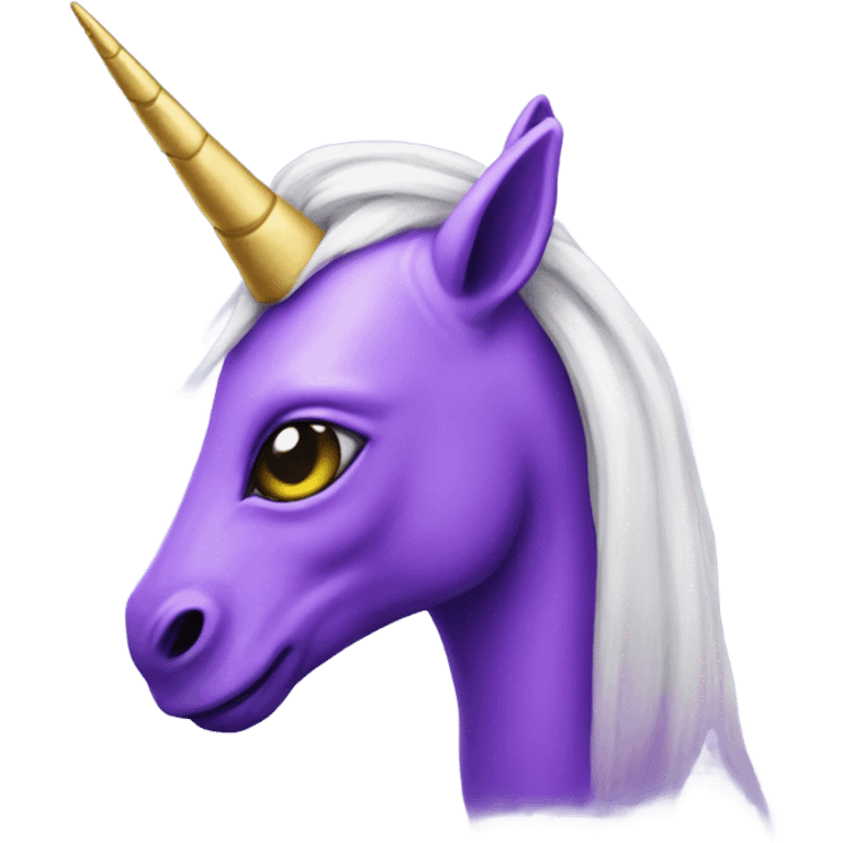 Purple alien unicorn emoji