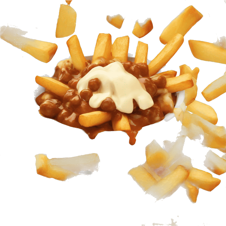 Poutine eating a poutine  emoji