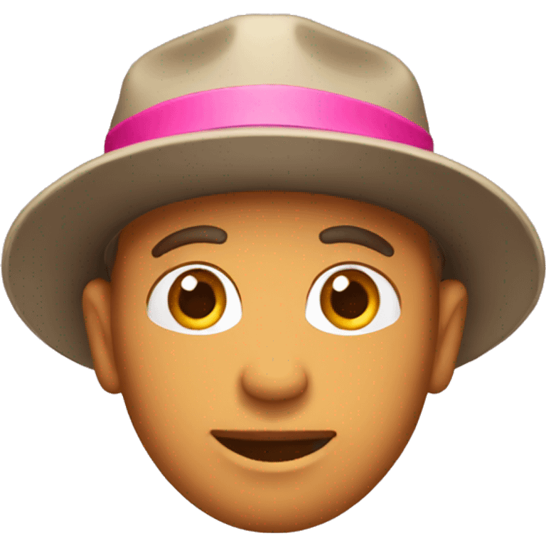 Fisher with pink hat emoji