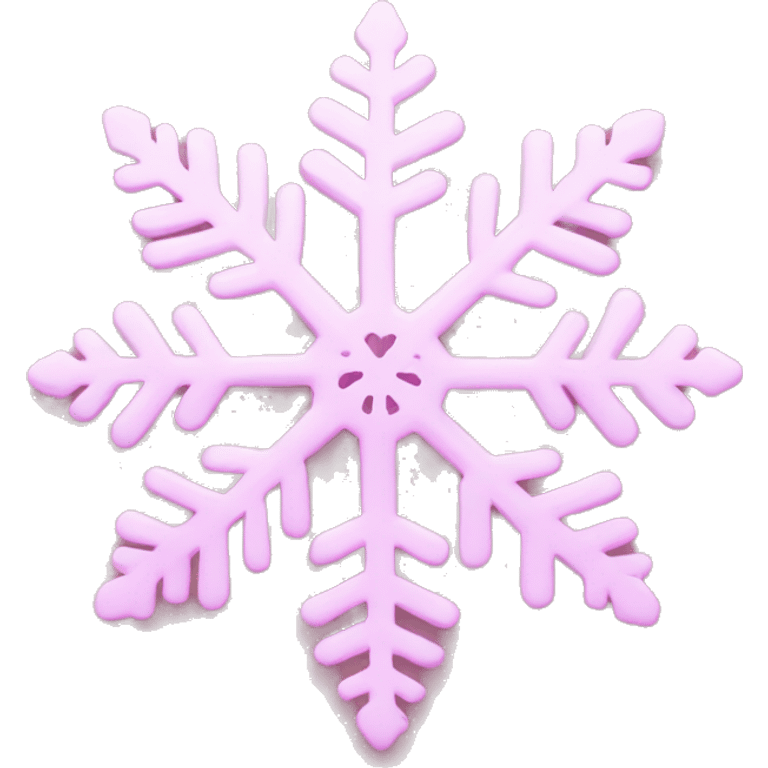 pastel pink snowflake  emoji