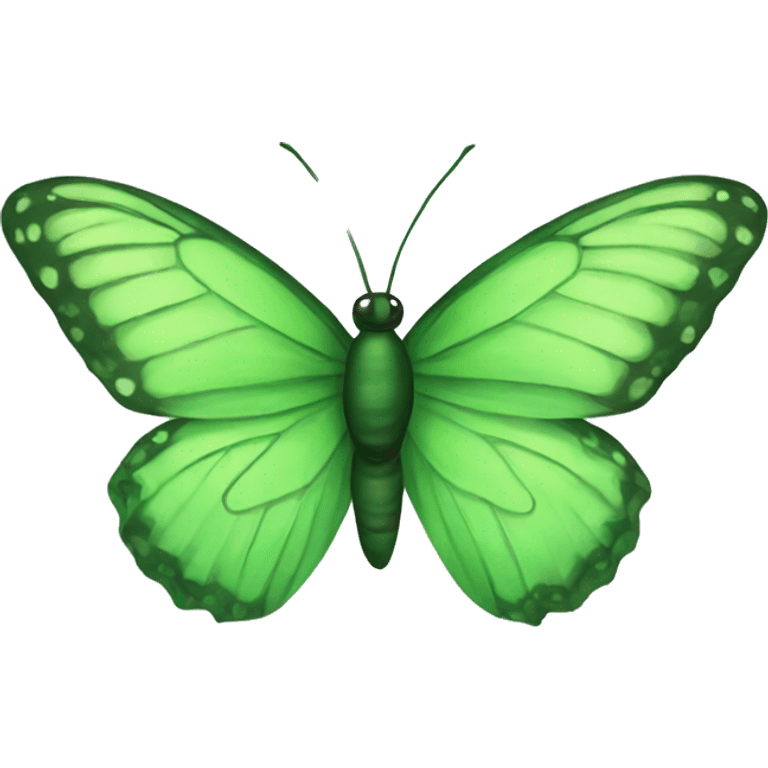 Green butterfly emoji