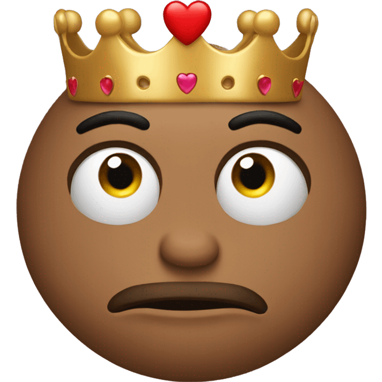 Heart eyes with a crown emoji