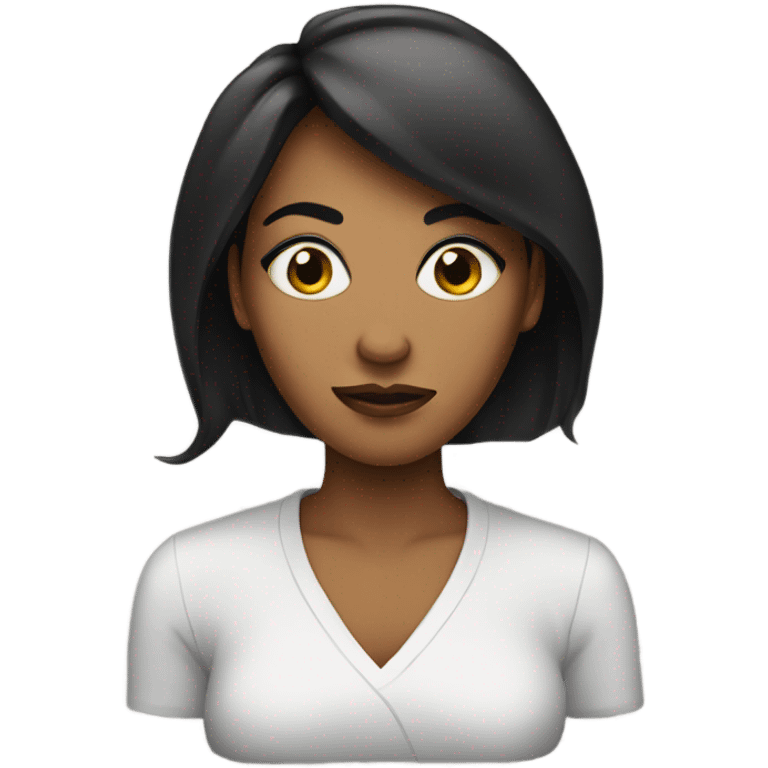 Side eye eye roll woman  emoji