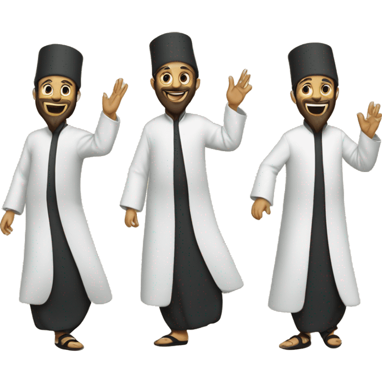 3 sufi Dervishes emoji