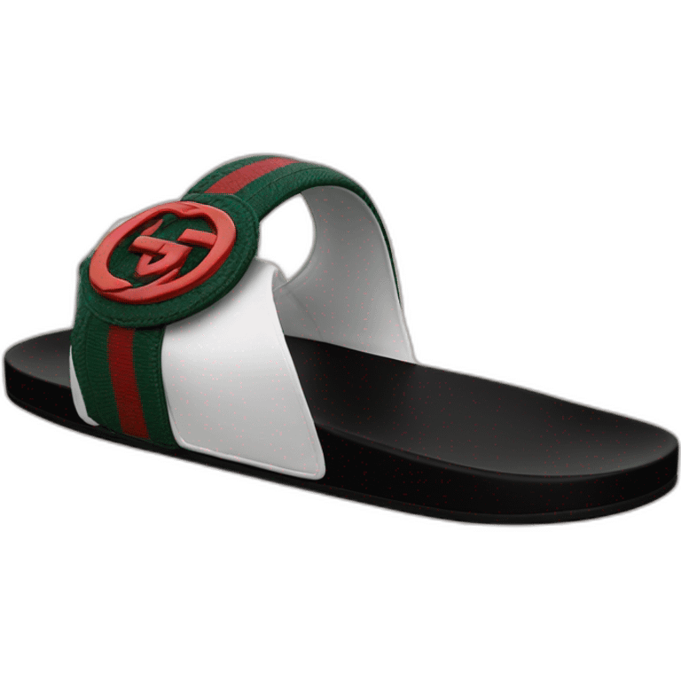 Black Gucci slide emoji