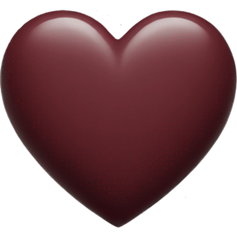 Maroon heart emoji