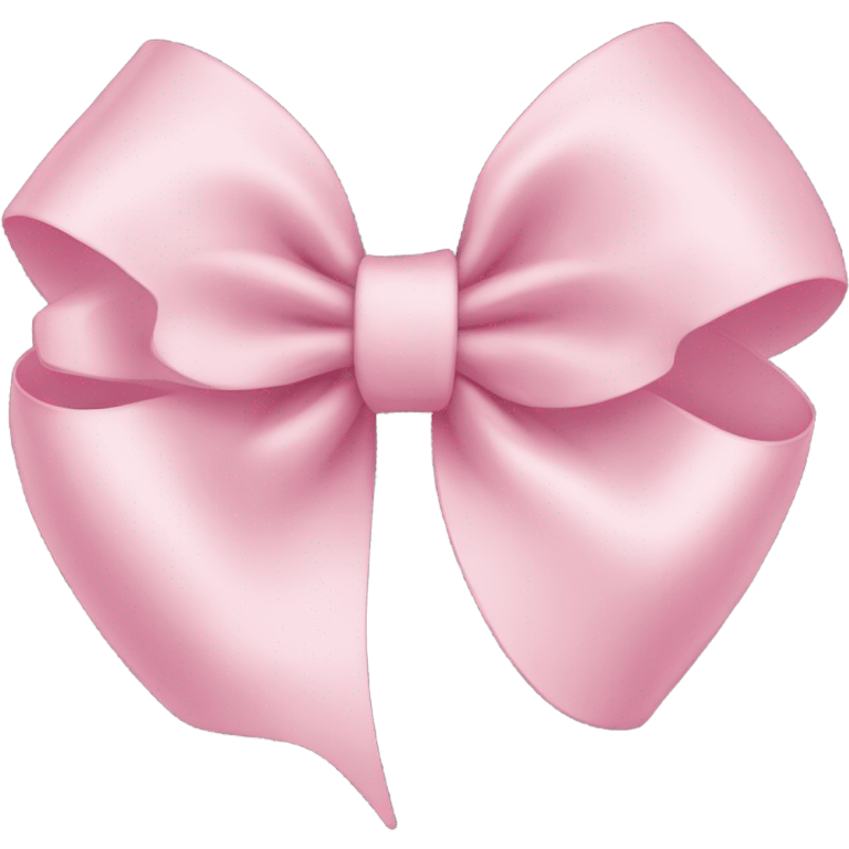 light pink ribbon bow emoji