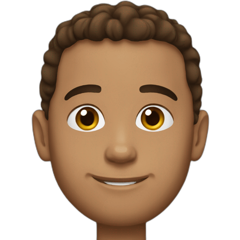 Lewis Hamilton With brown hair emoji