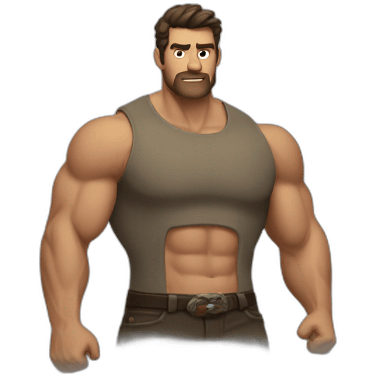 hombre musculoso  emoji