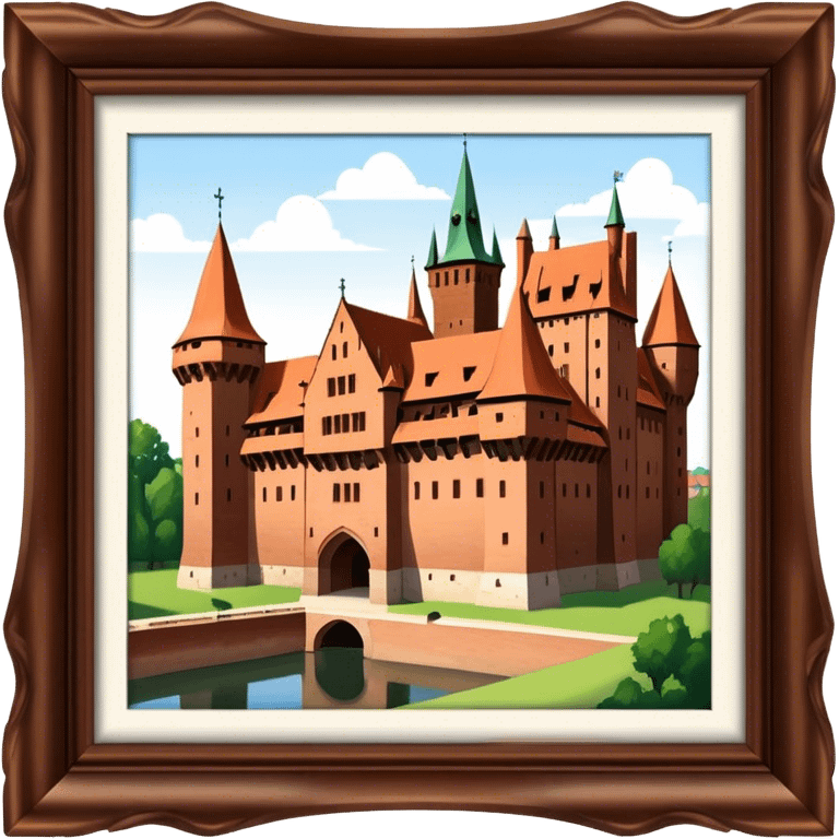 Cinematic Realistic Malbork Castle  Emoji emoji