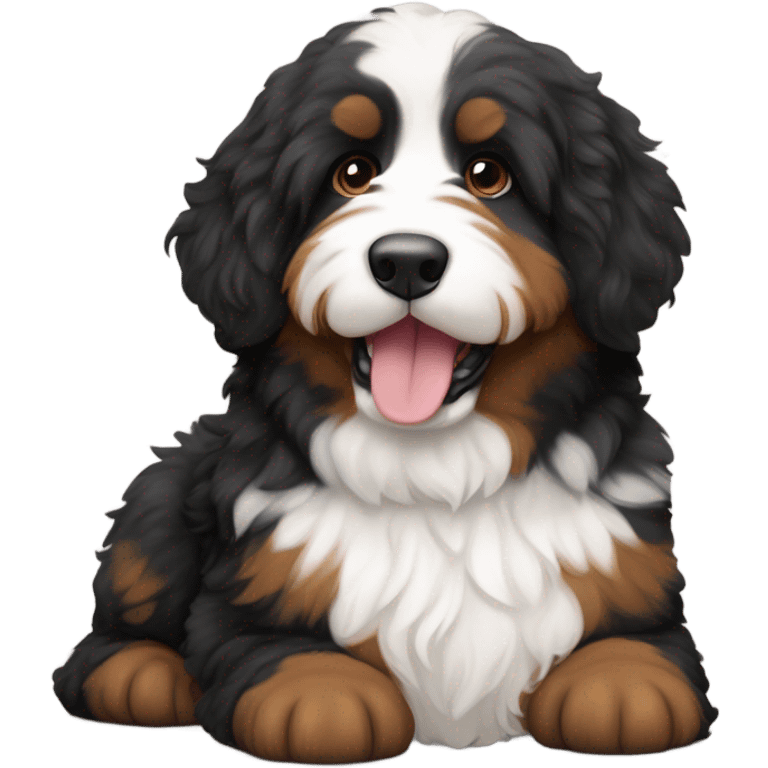 Bernedoodle in Chicago emoji