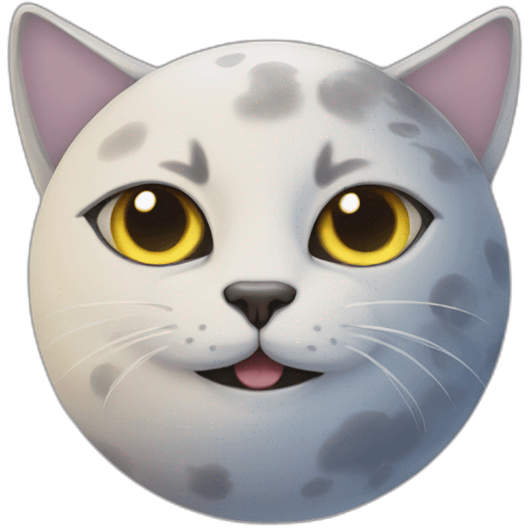 Cat moon emoji