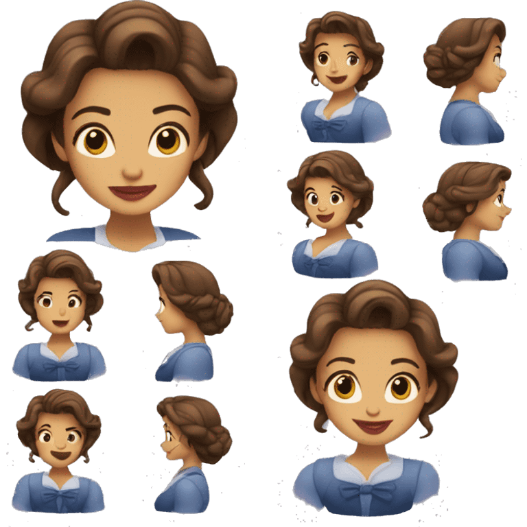 belle from beauty and the beast  emoji