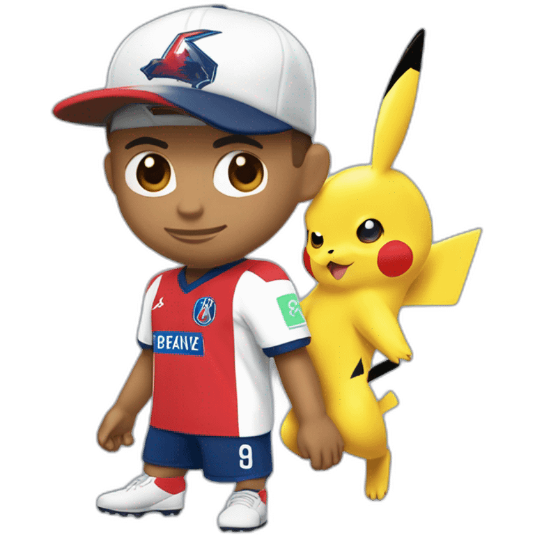 Mbappé mélanger Pikachu emoji