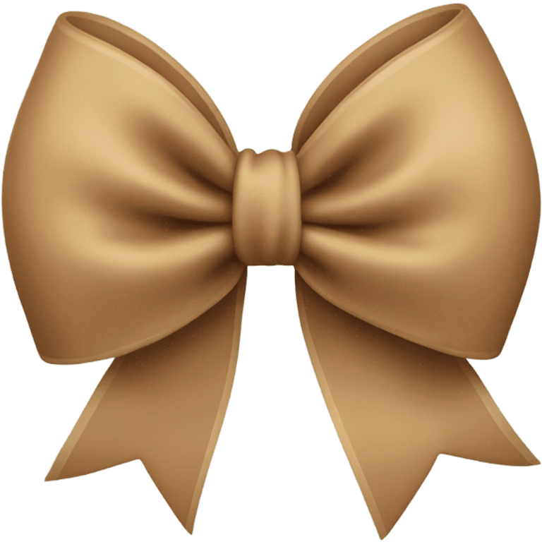 Light Brown bow  emoji