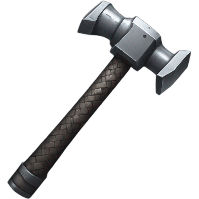 cyber punk style hammer emoji