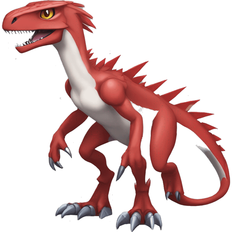  Cool Edgy Digimon-Fakemon-Guilmon-Velociraptor-Dragon-Mecha full body emoji