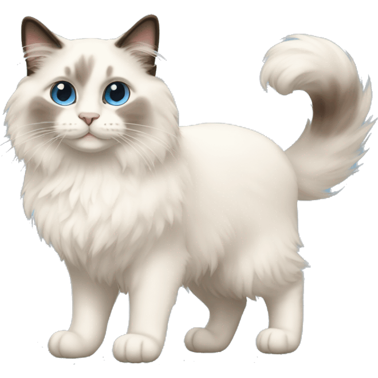 ragdoll cat PROUD WALK emoji