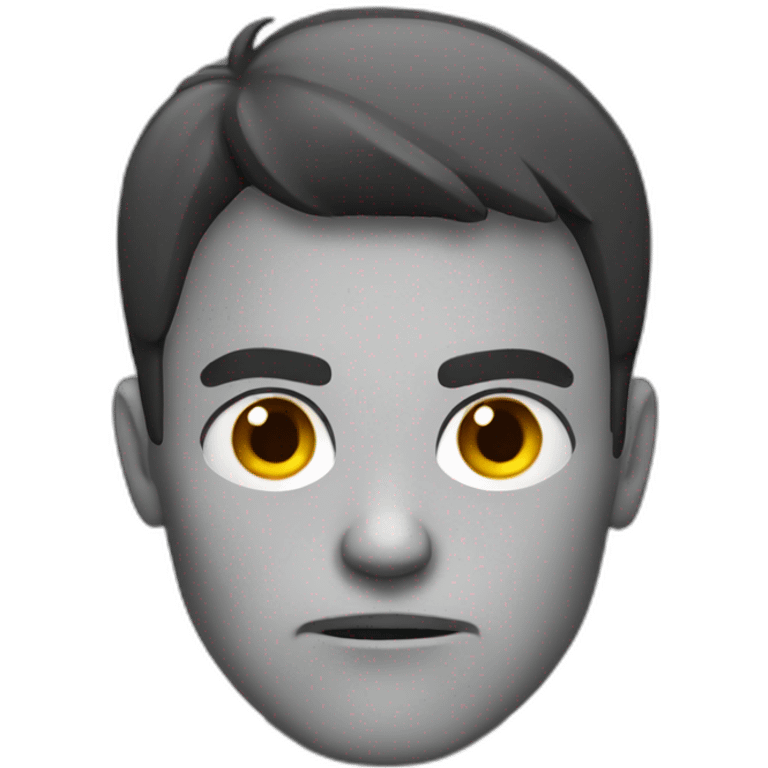 Angry young man emoji