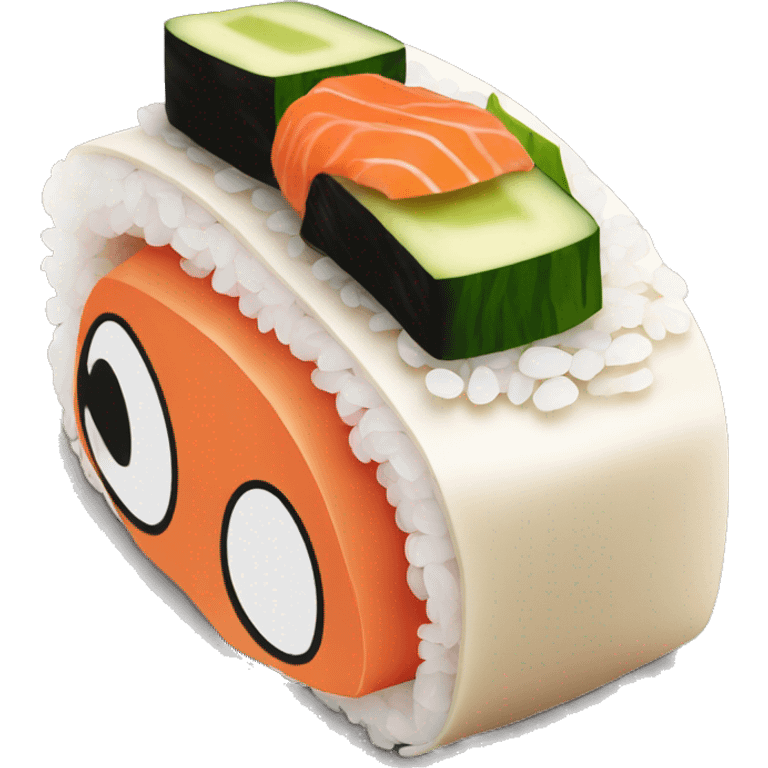 Sushi California roll emoji