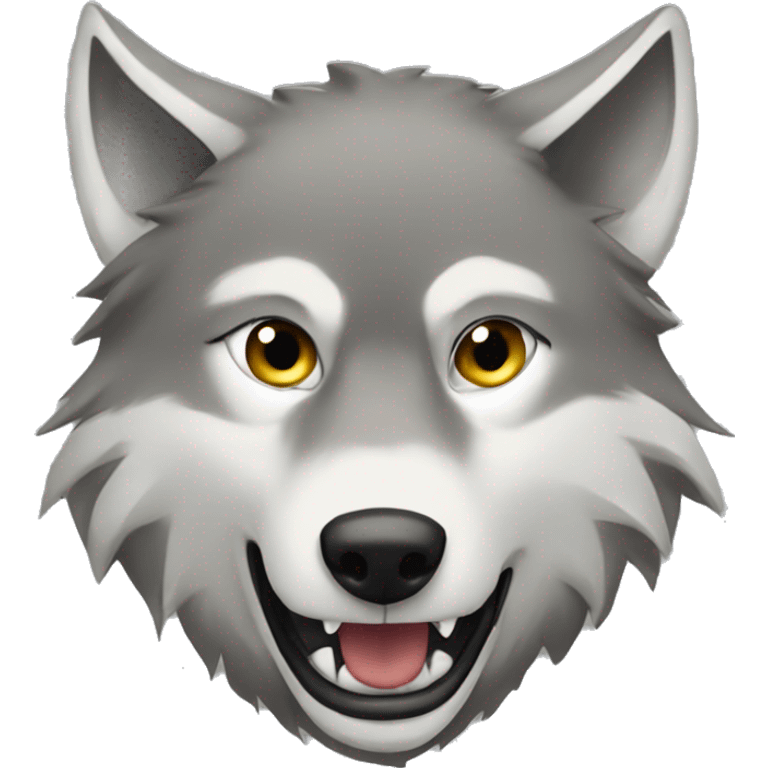 Wolf mophing into sigma  emoji