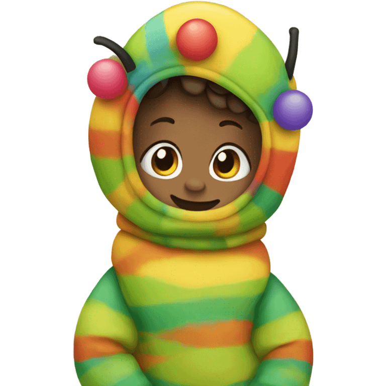 Caterpillar boy toddler emoji