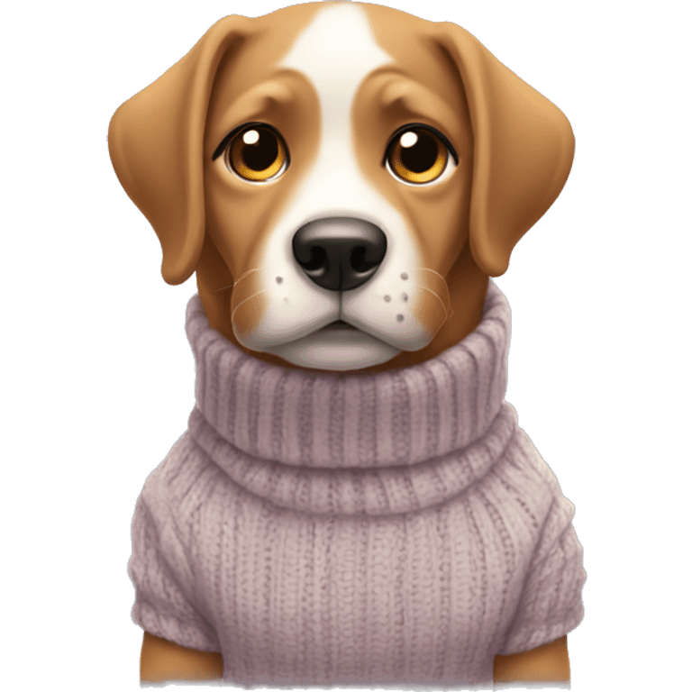 Dog wearing sweater  emoji