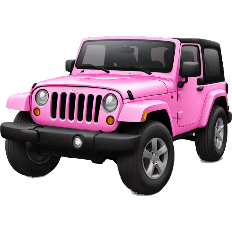 Pink girly modern jeep emoji