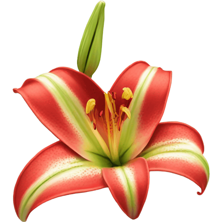 red lilium emoji