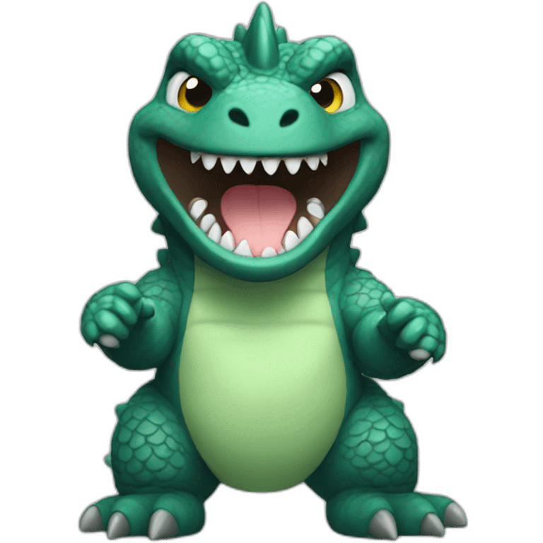 baby godzilla happy emoji