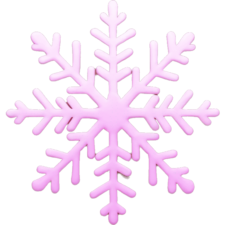 pink snowflake emoji