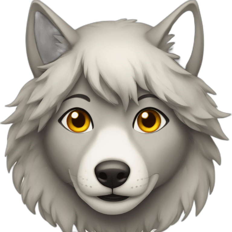 Female wolf  emoji