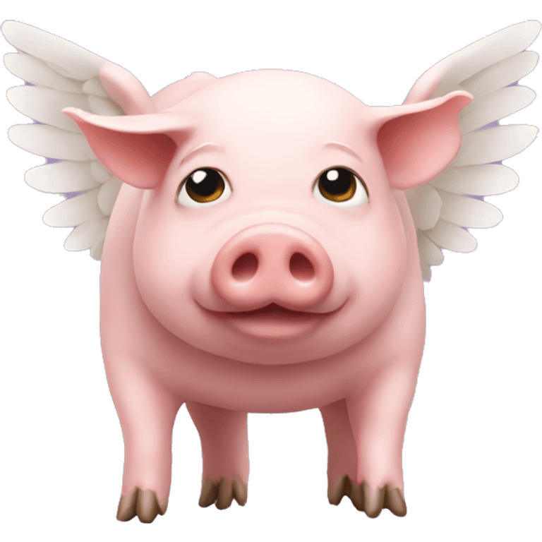 Pig with wings emoji