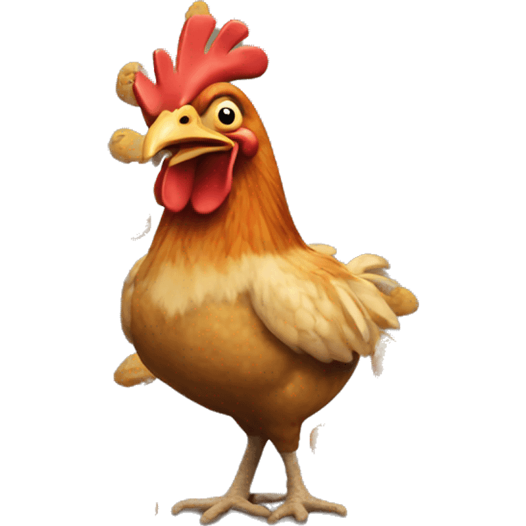 ginger the chicken from chicken run emoji