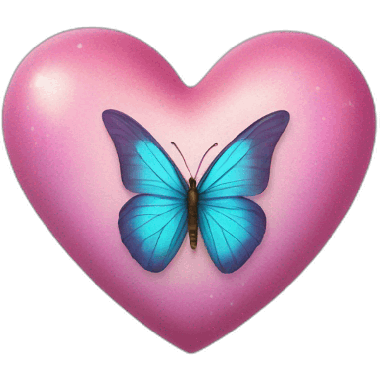 Heart with buterfly emoji