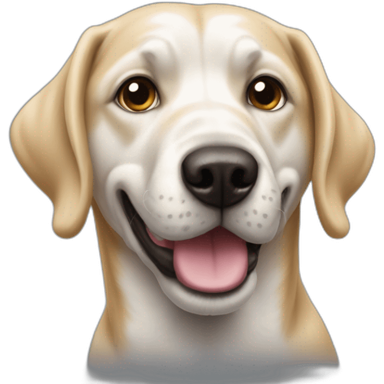 Un chien cagoulé emoji