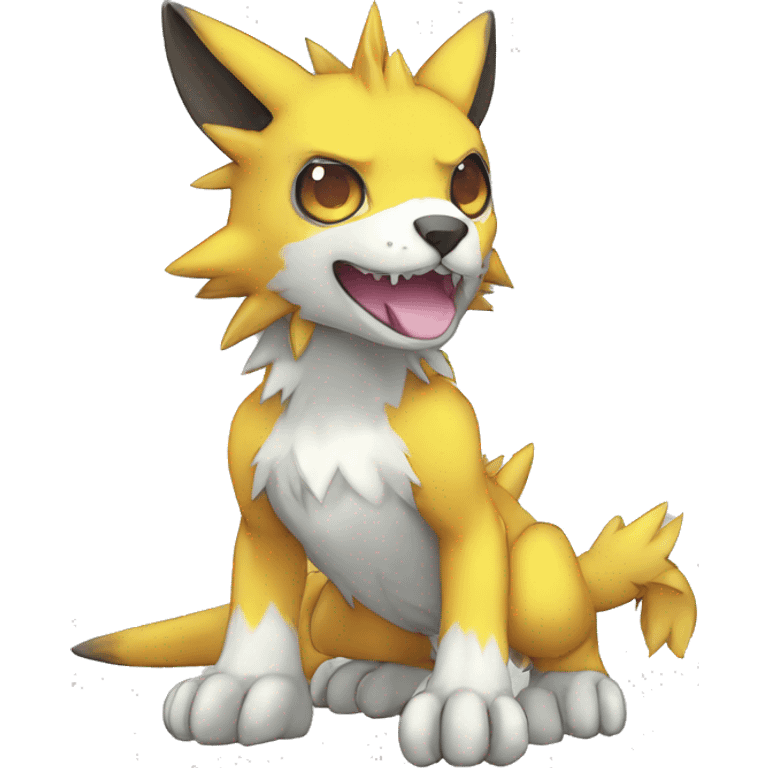 cute kawaii cool edgy Digimon-Fakemon-animal full body emoji