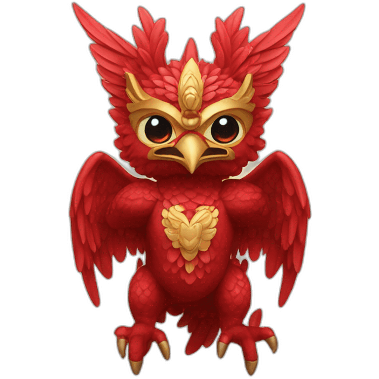 garuda in red emoji