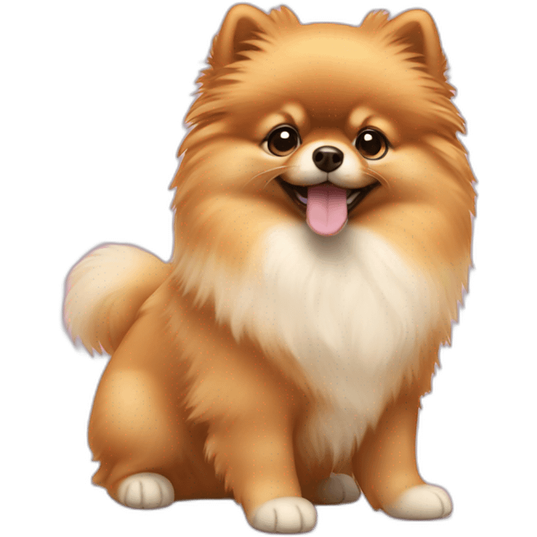 Pomeranian puppy emoji