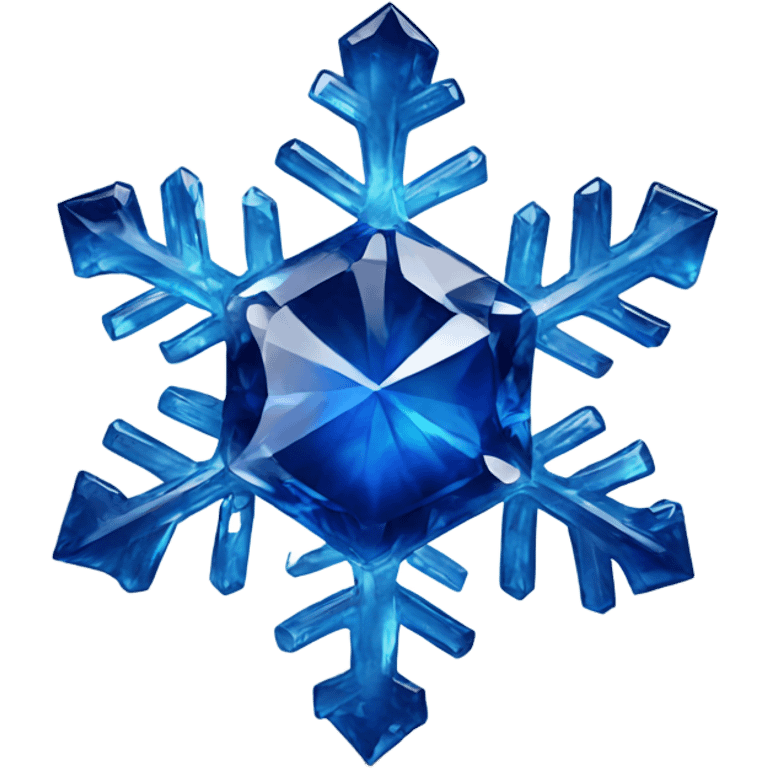 sapphire gemlike snowflake emoji