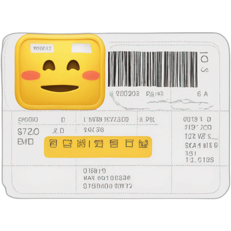 ticket boarding pass emoji