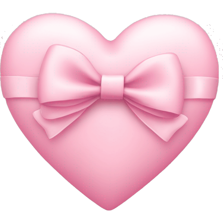 Light pink heart with bow emoji