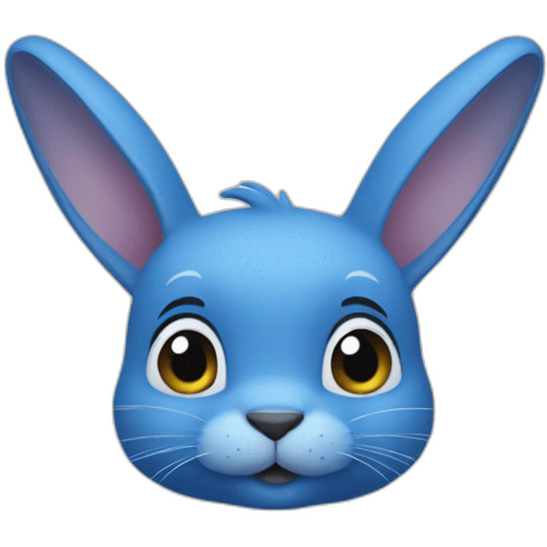 blue rabbit emoji