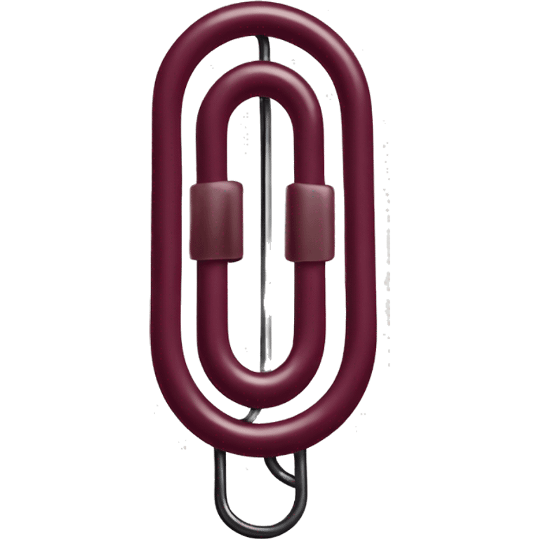 burgundy paper clip emoji