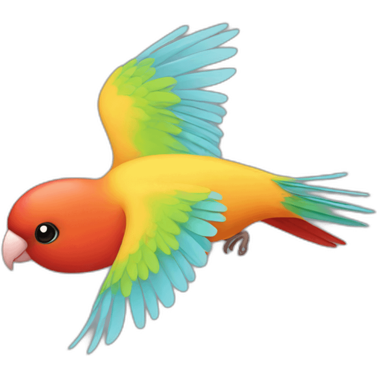 lovebird flying emoji