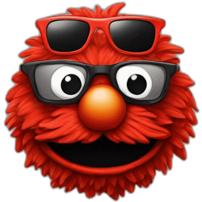 Elmo in sun glasses emoji